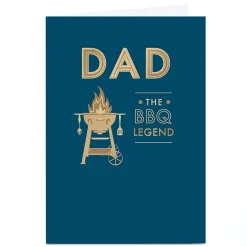 Personalised Father's Day Card - BBQ Legend, Dad