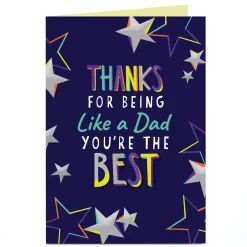 Personalised Father's Day Card - Thanks for Being