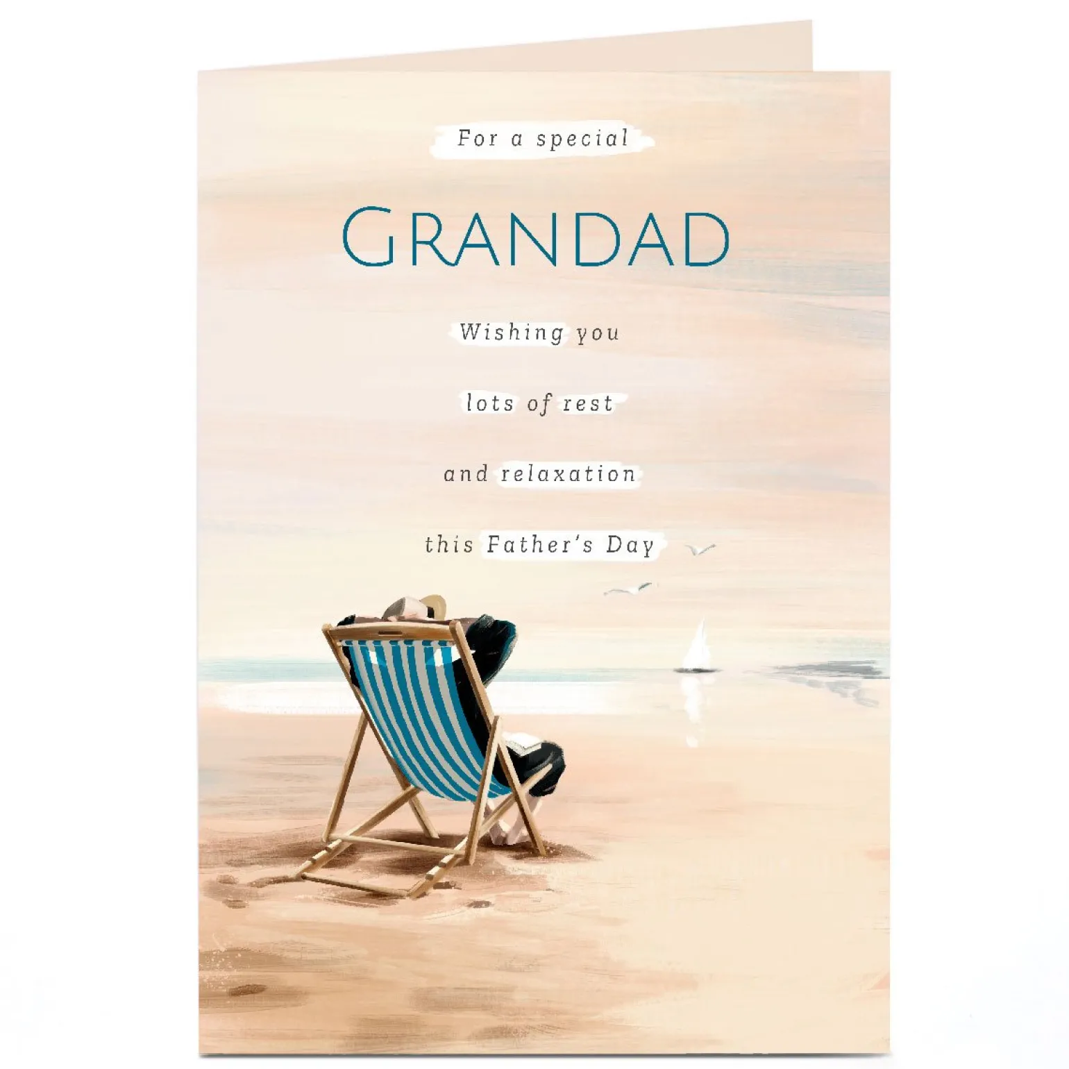 Personalised Father's Day Card - Rest And Relaxation, Grandad