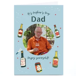Personalised Father's Day Card Photo Card - Beers Enjoy Yourself
