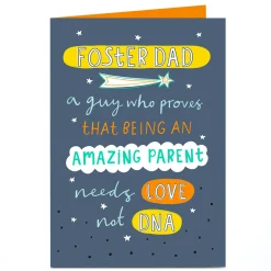 Personalised Father's Day Card - Foster Dad Amazing Parent