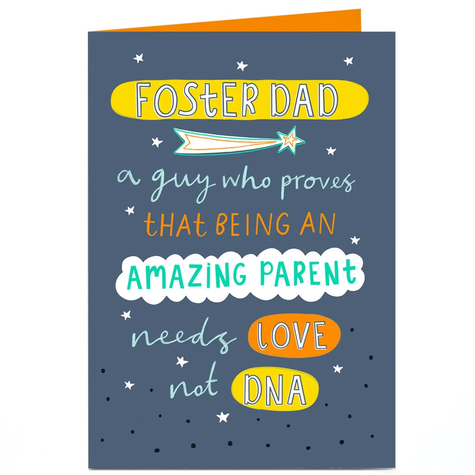 Personalised Father's Day Card - Foster Dad Amazing Parent