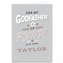 Personalised Father's Day Card - For My Godfather