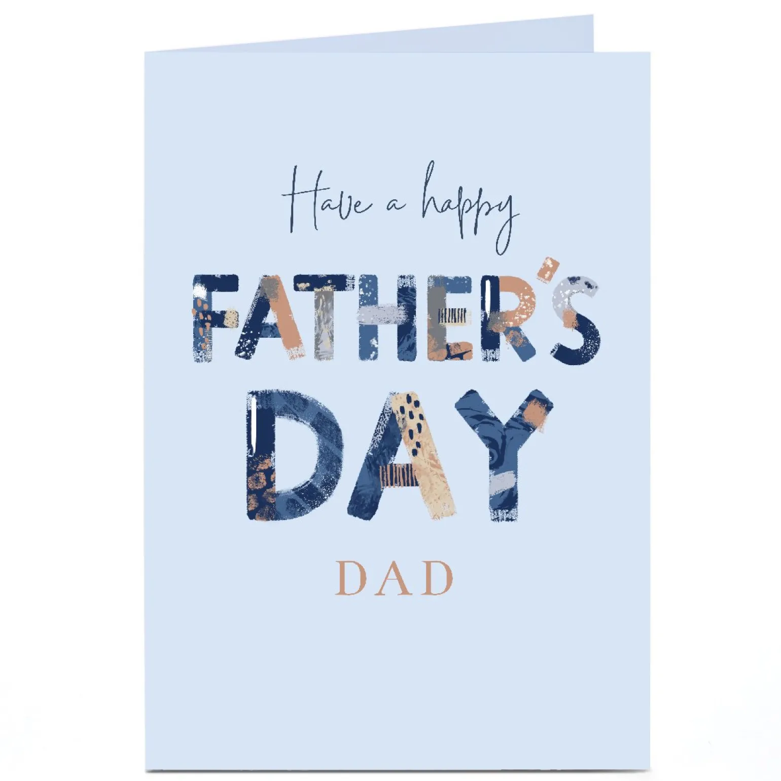 Personalised Father's Day Card - Have a happy Father's Day