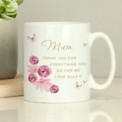 Personalised Floral Mum Mug
