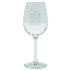 Personalised Flowers Wine Glass - Love You Always