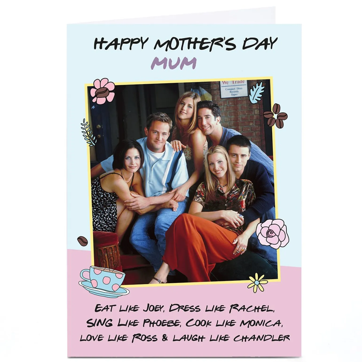 Personalised Friends Mother's Day Card - Friends Cast