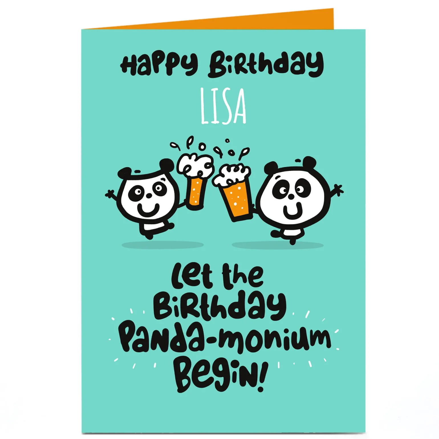 Personalised Fruitloops Birthday Card - Panda-monium