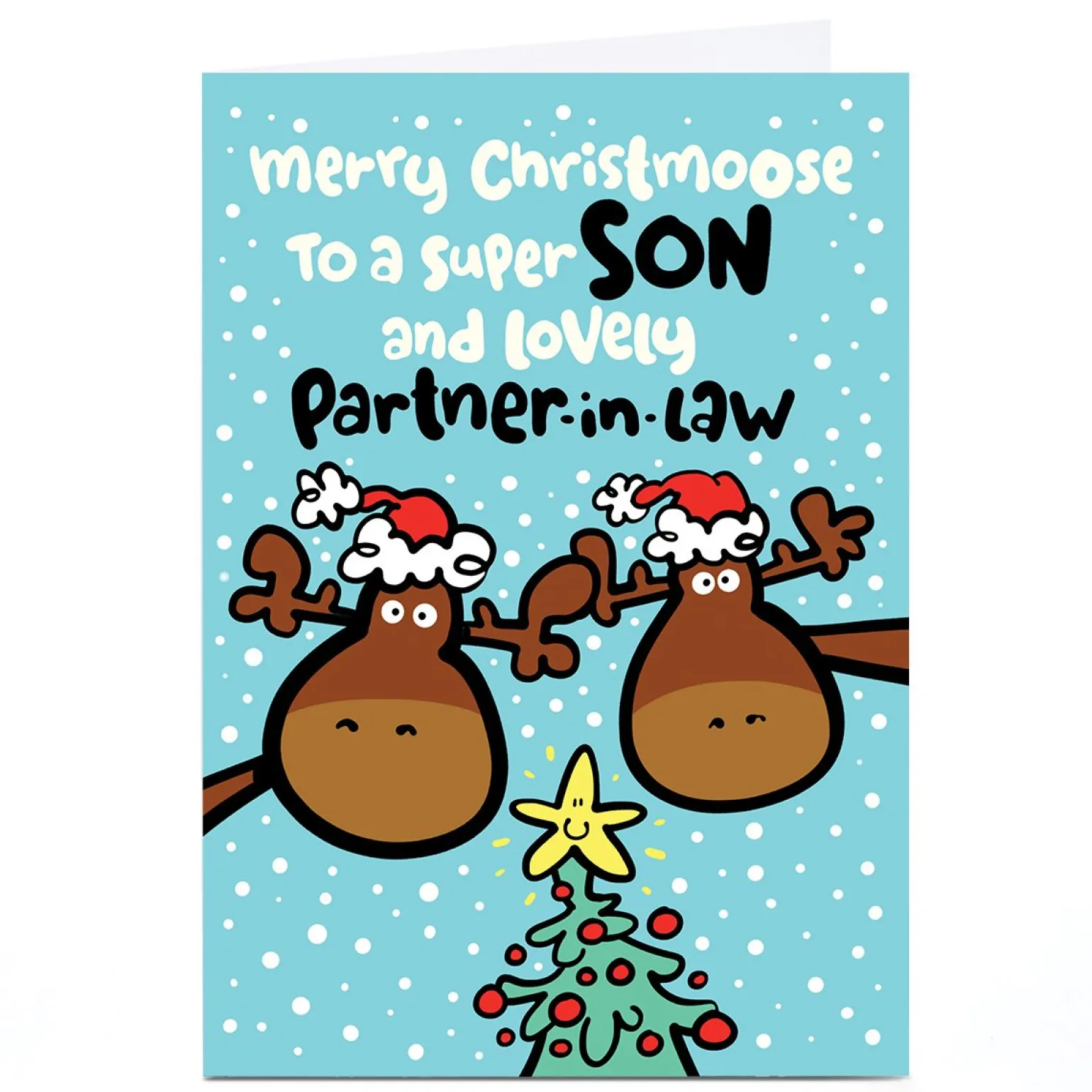 Personalised Fruitloops Christmas Card - Son & Partner in Law