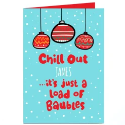 Personalised Fruitloops Christmas Card - Chill Out