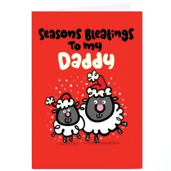 Personalised Fruitloops Christmas Card - Daddy