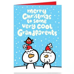 Personalised Fruitloops Christmas Card - Cool Grandparents