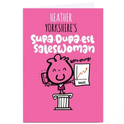 Personalised Fruitloops Card - Supa-Dupa-Est Saleswoman