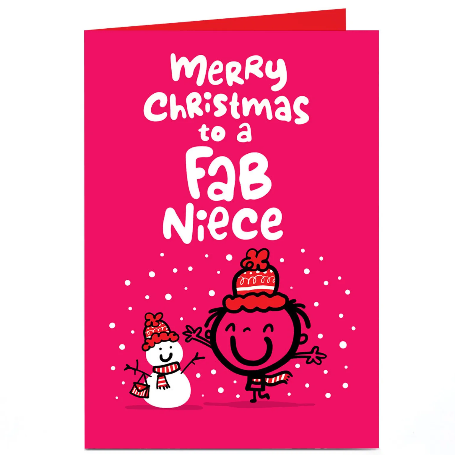 Personalised Fruitloops Christmas Card - Fab Niece