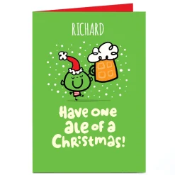 Personalised Fruitloops Christmas Card - Ale of a Christmas