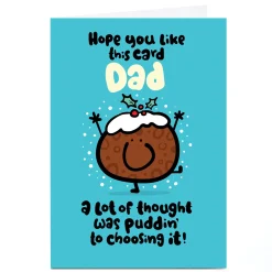 Personalised Fruitloops Christmas Card - Dad