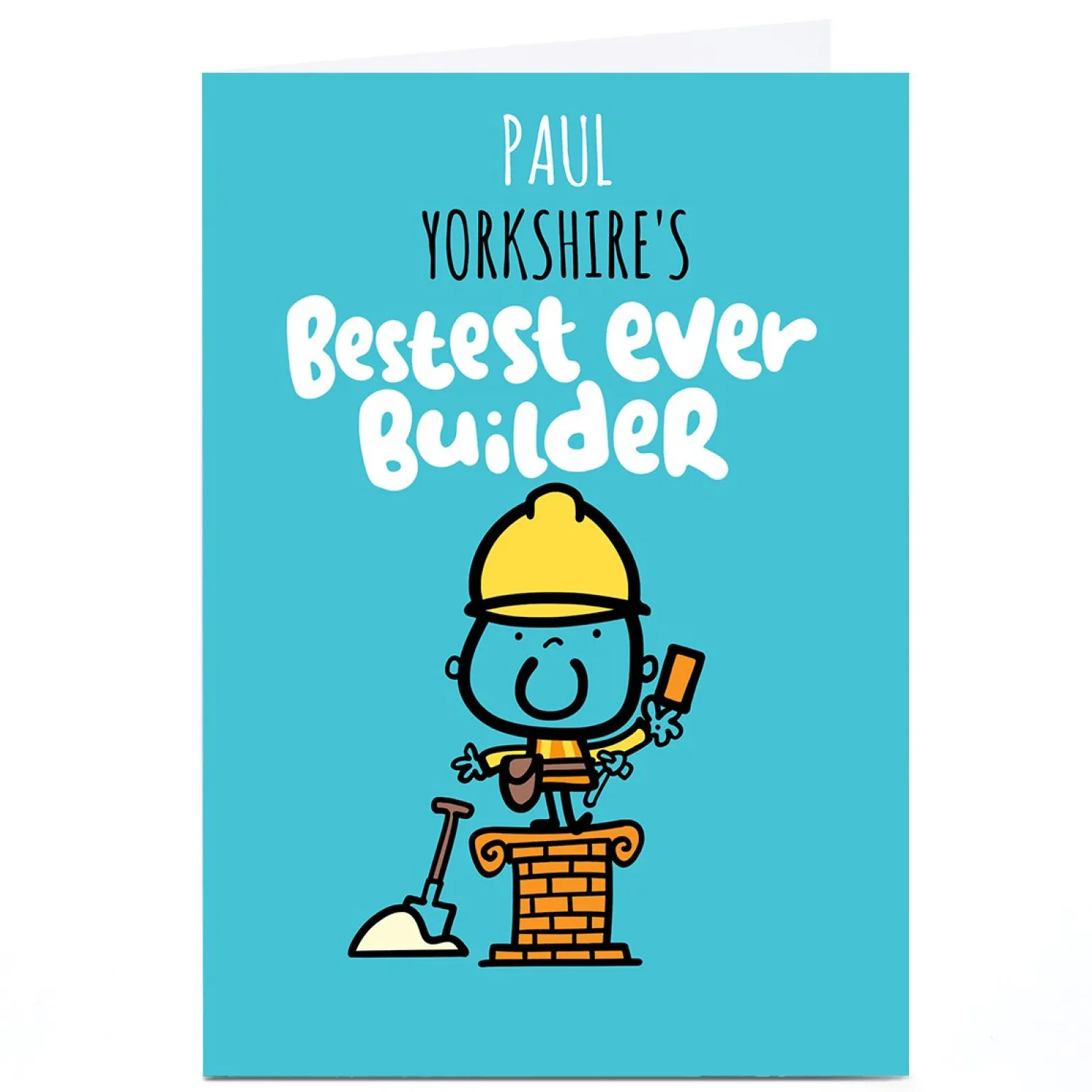 Personalised Fruitloops Card - Bestest Ever Builder