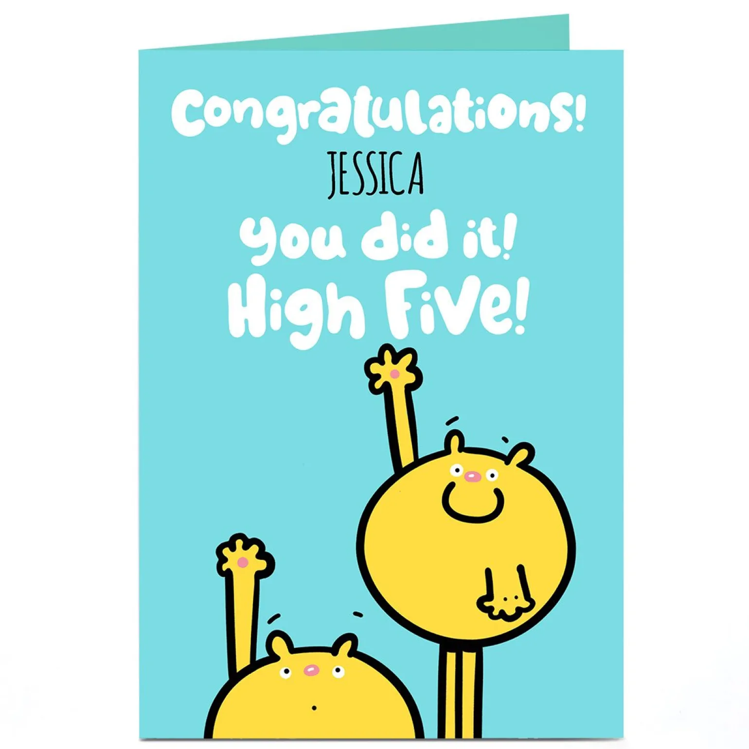 Personalised Fruitloops Congratulations Card - You Did It!