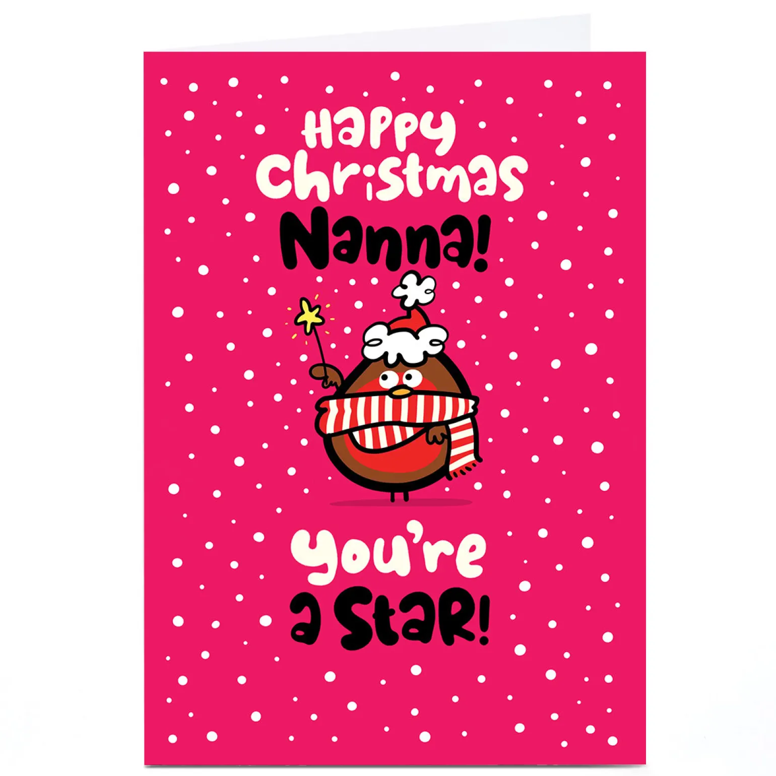 Personalised Fruitloops Christmas Card - Nanna