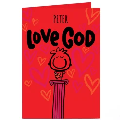 Personalised Fruitloops Valentine's Day Card - Love God