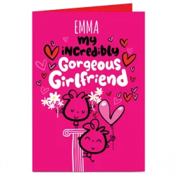 Personalised Fruitloops Valentine's Day Card - Gorgeous Girlfriend