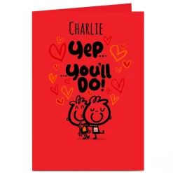 Personalised Fruitloops Valentine's Day Card - You'll do!