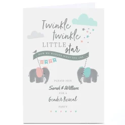 Personalised Gender Reveal Invitation - Twinkle Twinkle