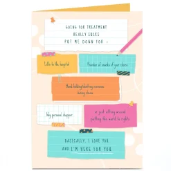 Personalised Get Well Card - Here for You