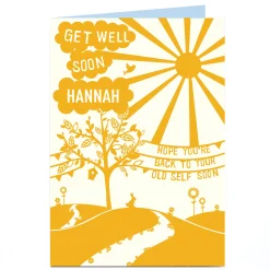 Personalised Get Well Soon Card - Back To Your Old Self