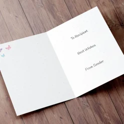 Personalised Get Well Soon Card - Flowers & Polka Dots