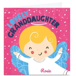 Personalised Gingerbread Christmas Card - Granddaughter