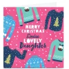 Personalised Gingerbread Christmas Card - Lovely Daughter