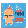 Personalised Gingerbread Christmas Card - Oh What Fun