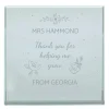 Personalised Glass Token - Thank You Floral