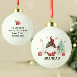 Personalised Gonk Chrismas Bauble