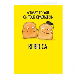 Personalised Graduation Card - Toast on Your Graduation