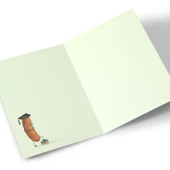 Personalised Graduation Card - 1st Class Degree - Clever Sausage