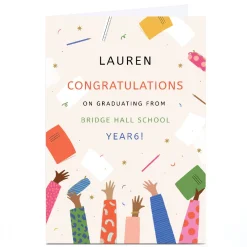 Personalised Graduation card - Congratulations