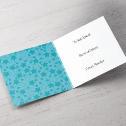 Personalised Grandparents Day Photo Card - Blue Stars