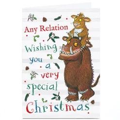 Personalised Gruffalo Christmas Card - Any Relation