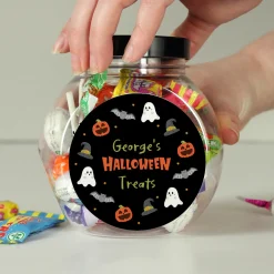 Personalised Halloween Sweets Jar
