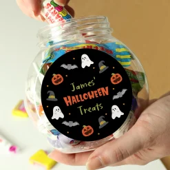 Personalised Halloween Sweets Jar