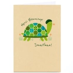 Personalised Hannah Steele Thank You Card - Merci