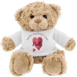 Personalised Happy Valentine's Day Teddy Bear