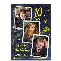 Personalised Harry Potter Birthday Card - Harry Hermione Ron