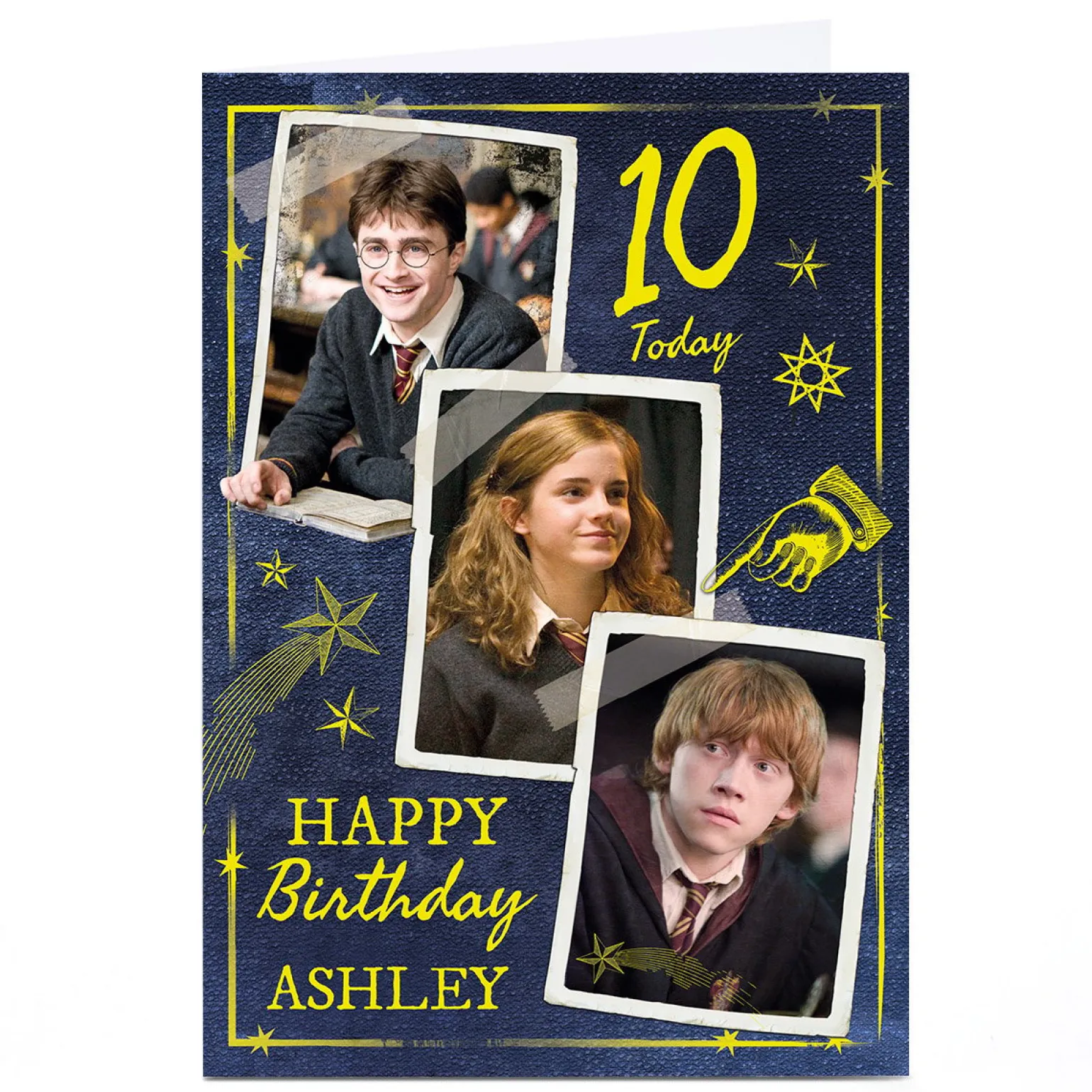 Personalised Harry Potter Birthday Card - Harry Hermione Ron