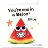 Personalised Hello Munki Card - One In A Melon