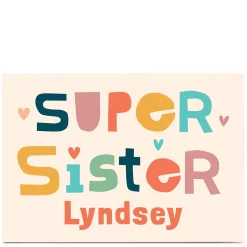 Personalised Hello Munki Card - Super Sister