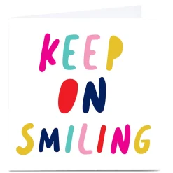 Personalised Hello Munki Card - Keep On Smiling