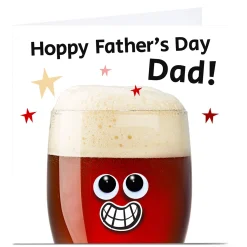 Personalised Hello Munki Father's Day Card - Beer